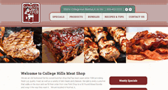 Desktop Screenshot of collegehillsmeatshop.com