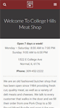 Mobile Screenshot of collegehillsmeatshop.com